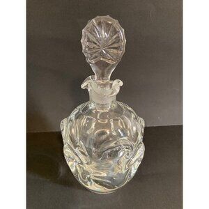 ÅSEDA GLASBRUK SWEDEN 1970's Clear Glass Thumbprint Glass Decanter Bo Borgström